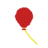 NFT Parade Icon, a red balloon with a yellow string